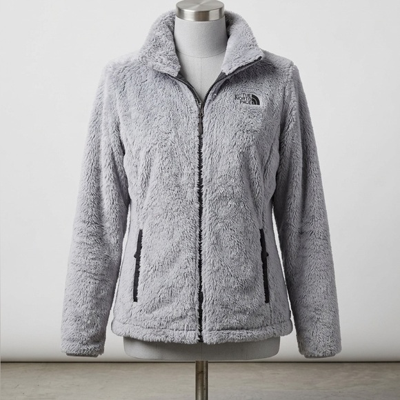The North Face Jackets & Blazers - The North Face Women's Gray Fuzzy Full-Zip Jacket